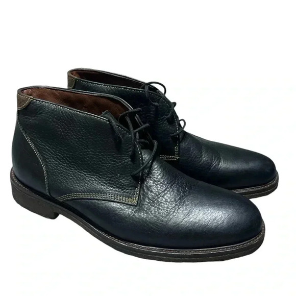 Johnston & Murphy Other - Johnston & Murphy Copeland Chukka Casual Boot Black Tumbled Full Grain